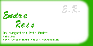 endre reis business card